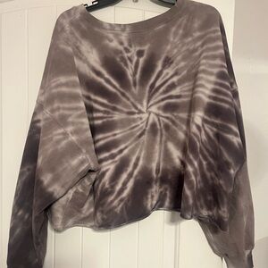Tie-Dye Women's Top - Gray